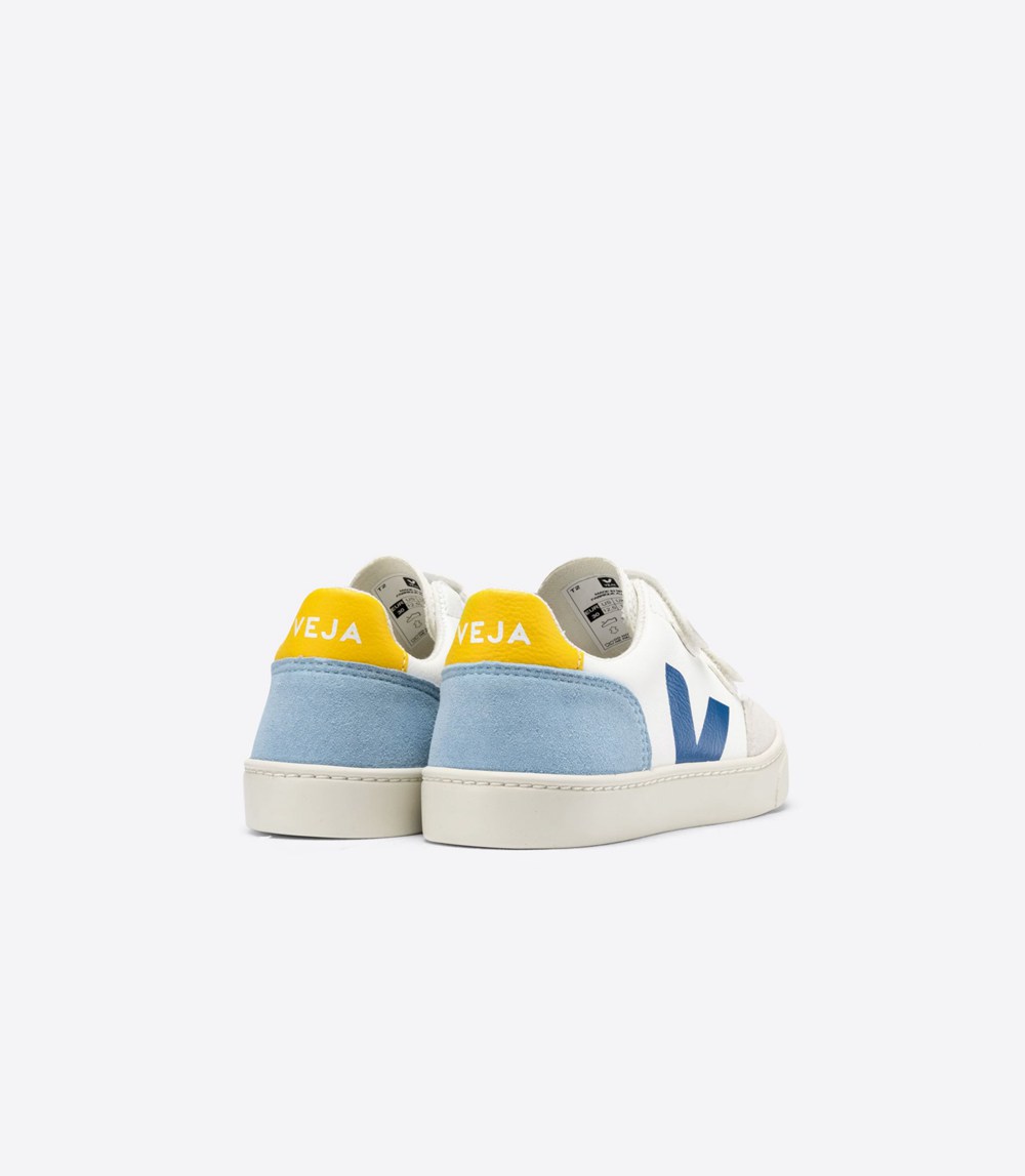 Veja Sneakers Kids - V-12 Velcro Chromefree - White - 0721RIKLH